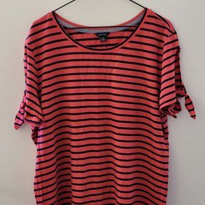 Nautica Ladies Tie Sleeve Top